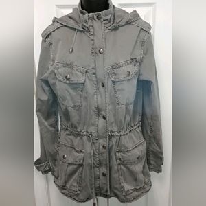 Talula green hooded field jacket